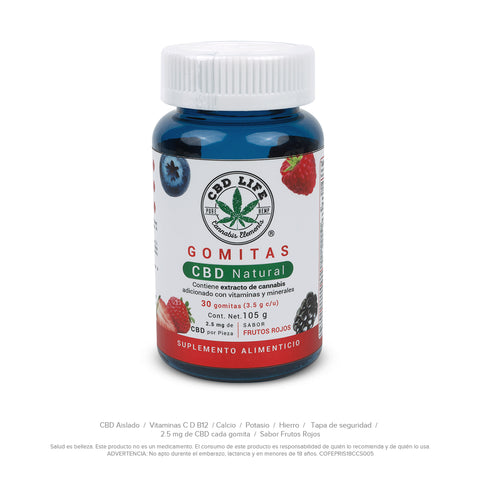 Gomitas con CBD sabor Frutos Rojos
