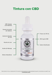 Tintura con cannabis sabor naranja 250 mg de CBD