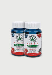 2 Pack Gomitas con CBD - Sabor Frutos Rojos