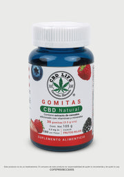 Gomitas con CBD - Sabor Frutos Rojos