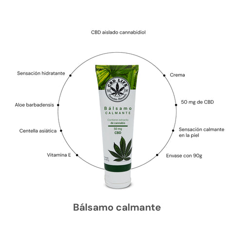 Bálsamo Calmante con CBD | Crema con Aloe, Arándano y Centella Asiática