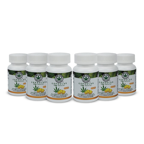Cápsulas de CBD 25mg | 30 Cápsulas con Aceite MCT de Coco Orgánico
