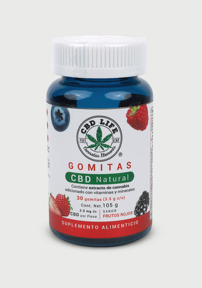 Gomitas con CBD - Sabor Frutos Rojos