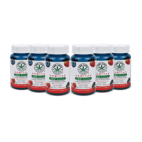 Gomitas con CBD Sabor Frutos Rojos | Con Vitaminas y Minerales