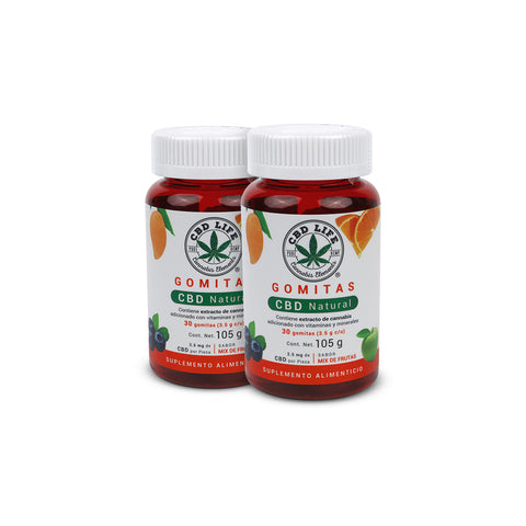 Gomitas con CBD Sabor Mix de Frutas | Con Vitaminas y Minerales