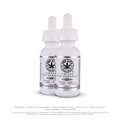 Tintura con cannabis 250mg - 2 Pack