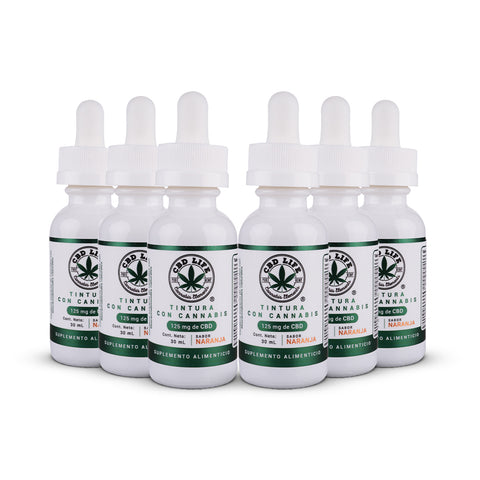 Tintura de CBD 125mg | Aceite de Cannabis con Sabor a Naranja Orgánica