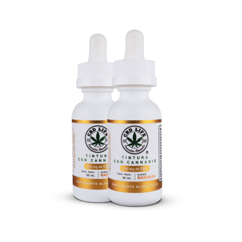 Tintura de CBD 500mg | Aceite de Cannabis con Sabor a Naranja Orgánica