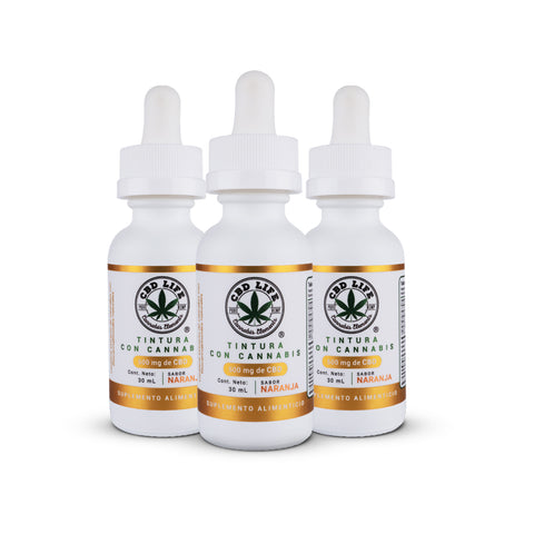 Tintura de CBD 500mg | Aceite de Cannabis con Sabor a Naranja Orgánica