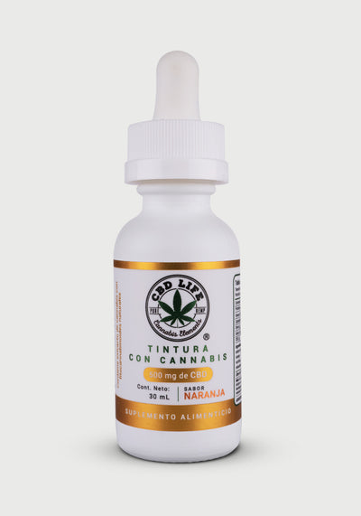 Tintura con Cannabis Sabor Naranja 500 mg de CBD