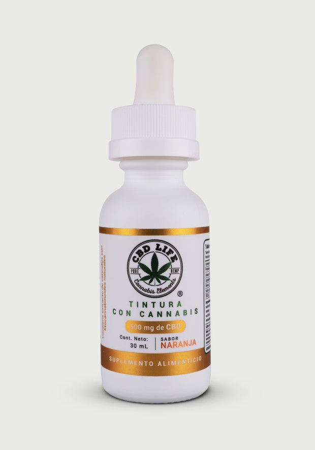 Tintura con Cannabis Sabor Naranja 500 mg de CBD