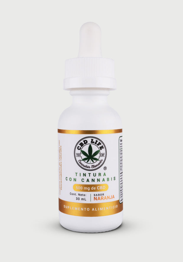 Tintura con Cannabis Sabor Naranja (500 mg de CBD)