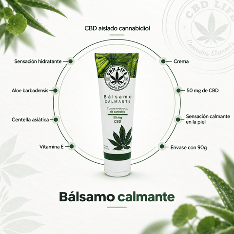 Bálsamo Calmante con CBD | Crema Corporal | Hidrata y relaja tu piel - CBD Life