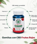 Gomitas con CBD Sabor Frutos Rojos | Con Vitaminas y Minerales - CBD Life