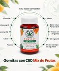 Gomitas con CBD Sabor Mix de Frutas | Con Vitaminas y Minerales - CBD Life