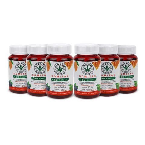 Gomitas con CBD Sabor Mix de Frutas | Con Vitaminas y Minerales - CBD Life
