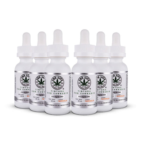 Tintura de CBD 250mg | Aceite de Cannabis con Sabor a Naranja Orgánica - CBD Life