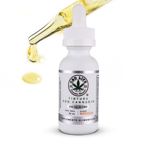 Tintura de CBD 250mg, Aceite de Cannabis con Sabor a Naranja Orgánica - imagen 3