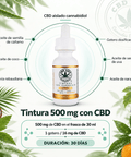 Tintura de CBD 500mg | Aceite de Cannabis con Sabor a Naranja Orgánica - CBD Life